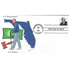 #3426 Claude Pepper Homespun FDC