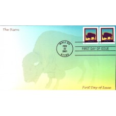 #3468 American Bison Homespun FDC