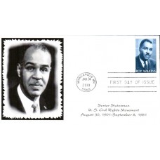 #3501 Roy Wilkins Homespun FDC