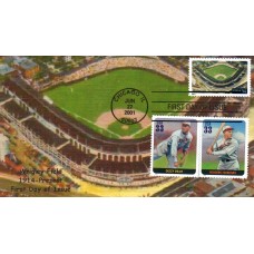 #3519 Wrigley Field Combo Homespun FDC