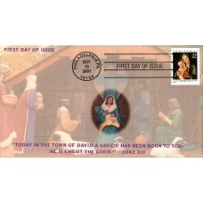 #3536 Madonna and Child Homespun FDC