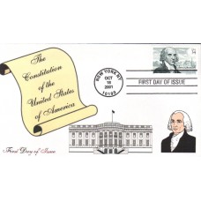 #3545 James Madison Homespun FDC