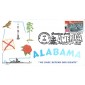 #3561 Greetings From Alabama Homespun FDC