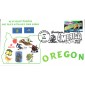 #3597 Greetings From Oregon Homespun FDC