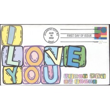 #3657 Love - Heart Homespun FDC