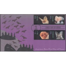 #3661-64 American Bats Homespun FDC