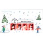 #3676-79 Snowmen Homespun FDC