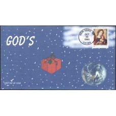 #3820 Madonna and Child Homespun FDC