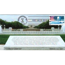 #3862 World War II Memorial Homespun FDC