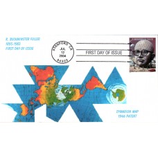 #3870 R. Buckminster Fuller Homespun FDC