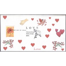 #3898 Love - Bouquet Homespun FDC