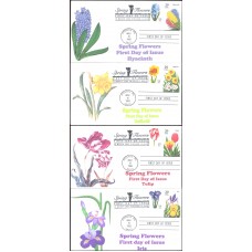 #3900-03 Spring Flowers Dual Homespun FDC Set