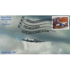 #3916 Boeing 247 Homespun FDC