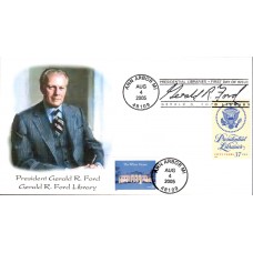 #3930 Presidential Libraries Homespun FDC