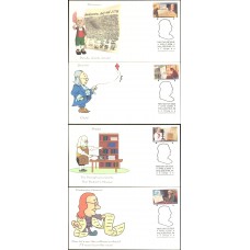 #4021-24 Benjamin Franklin Homespun FDC Set