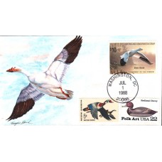 #RW55 Snow Goose OOAK Hord FDC