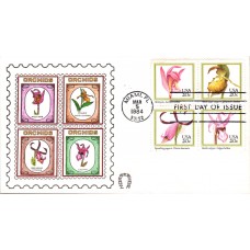 #2076-79 Orchids Horseshoe FDC