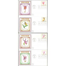 #2076-79 Orchids Horseshoe FDC Set