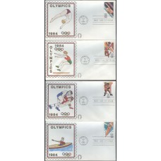 #2082-85 Summer Olympics Horseshoe FDC Set