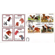 #2098-2101 Dogs Horseshoe FDC