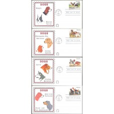 #2098-2101 Dogs Horseshoe FDC Set