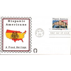 #2103 Hispanic Americans Horseshoe FDC