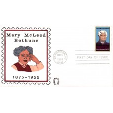 #2137 Mary McLeod Bethune Horseshoe FDC