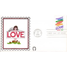 #2143 LOVE Horseshoe FDC