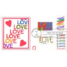 #2143 LOVE Combo Horseshoe FDC