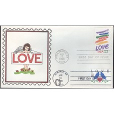 #2440 Love - Birds Dual Horseshoe FDC