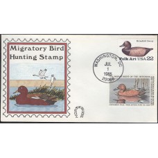 #RW52 Cinnamon Teal Horseshoe FDC