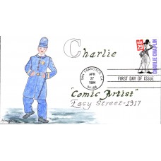 #2821 Charlie Chaplin Houge FDC