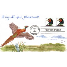 #3055 Ring-necked Pheasant Houge FDC