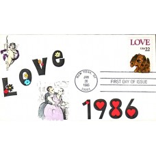 #2202 LOVE - Puppy Hudeck FDC