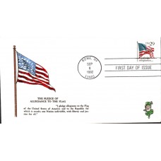 #2593 Pledge of Allegiance Hussey FDC