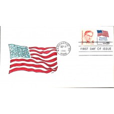 #2605 US Flag Hussey FDC