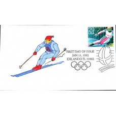 #2614 Downhill Skiing Hussey FDC