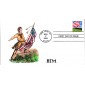 #2919 Flag Over Field Hussey FDC