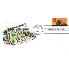 #2981a Marines on Iwo Jima Hussey FDC