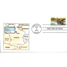 #2981d Elbe River Link Up Hussey FDC