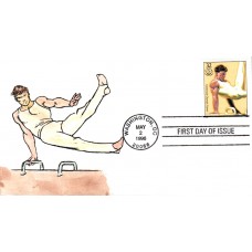 #3068r Men's Gymnastics Hussey FDC