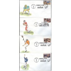 #3147-50 Legendary Football Coaches Hussey FDC Set