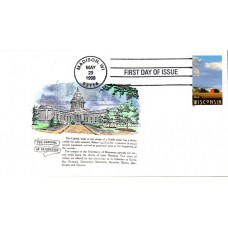 #3206 Wisconsin Statehood Hussey FDC