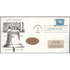 #1673 Montana State Flag Jack's FDC