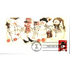 #3676 Snowmen Junction FDC