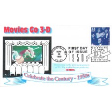 #3187o 3-D Movies Juvelar FDC