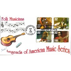 #3212-15 Folk Musicians Juvelar FDC