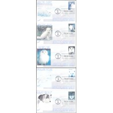 #3288-92 Arctic Animals Juvelar FDC Set