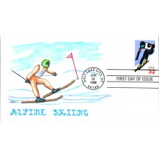 #3180 Alpine Skiing KAH FDC