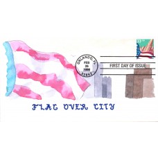 #3277 Flag Over City KAH FDC